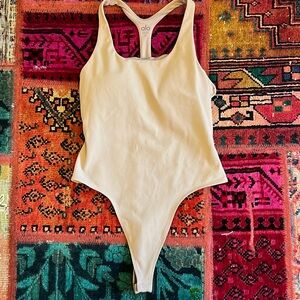 Worn ONCE ALO Yoga Sleek Back Bodysuit, Size Medium